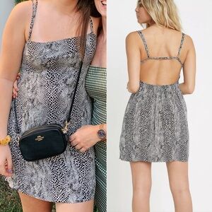 Free People Intimately Wild Child Snakeskin Dress